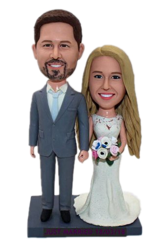 Custom wedding cake toppers figurines made from your photos